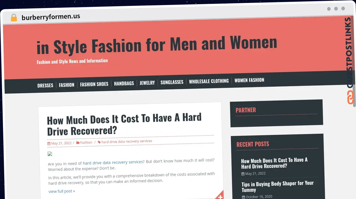 Publish Guest Post on burberryformen.us