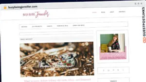 Publish Guest Post on busybeingjennifer.com