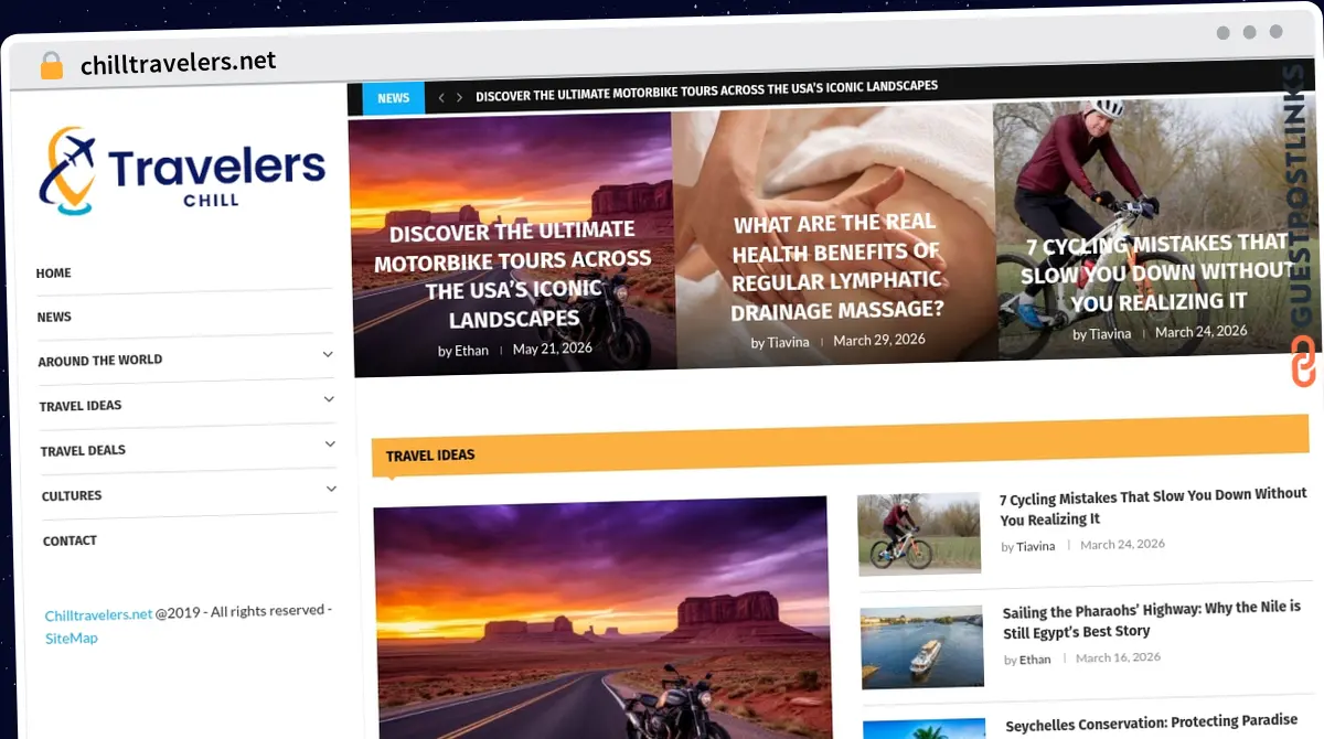 Publish Guest Post on chilltravelers.net