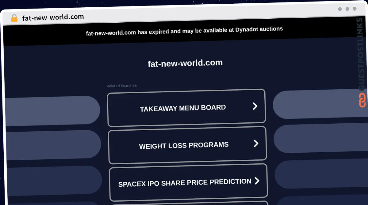 Publish Guest Post on fat-new-world.com