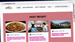 Publish Guest Post on foodiejokes.com