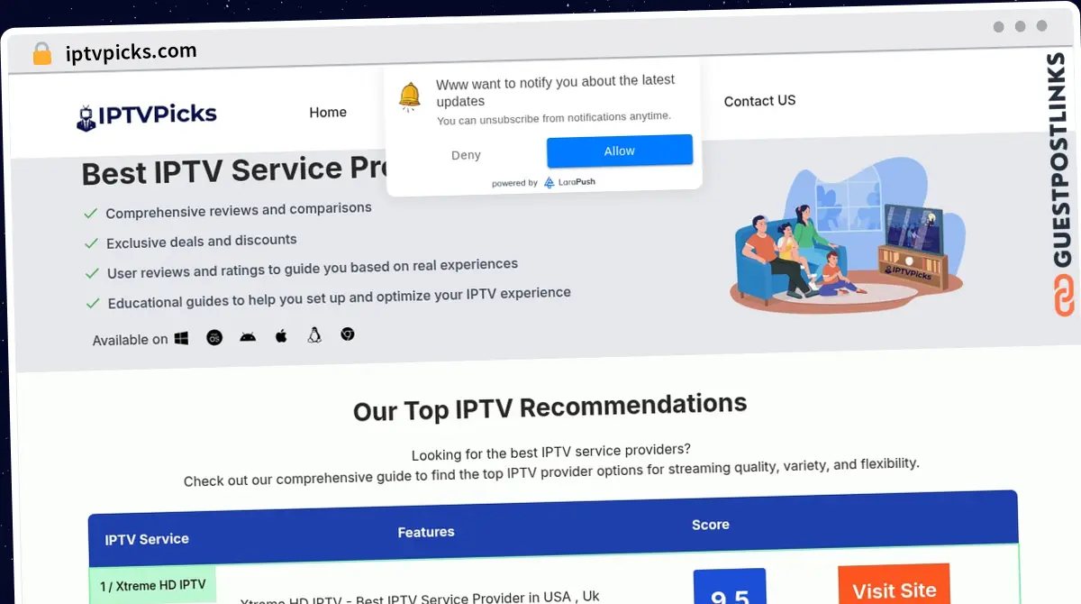 Publish Guest Post on iptvpicks.com