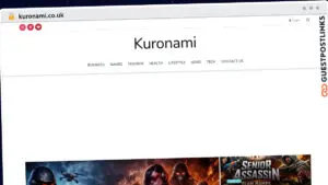 Publish Guest Post on kuronami.co.uk