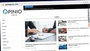 Publish Guest Post on opiniopress.com