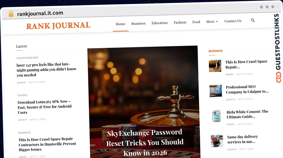 Publish Guest Post on rankjournal.it.com