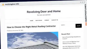 Publish Guest Post on revolvingdoor.info