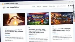 Publish Guest Post on sadshayarilines.com