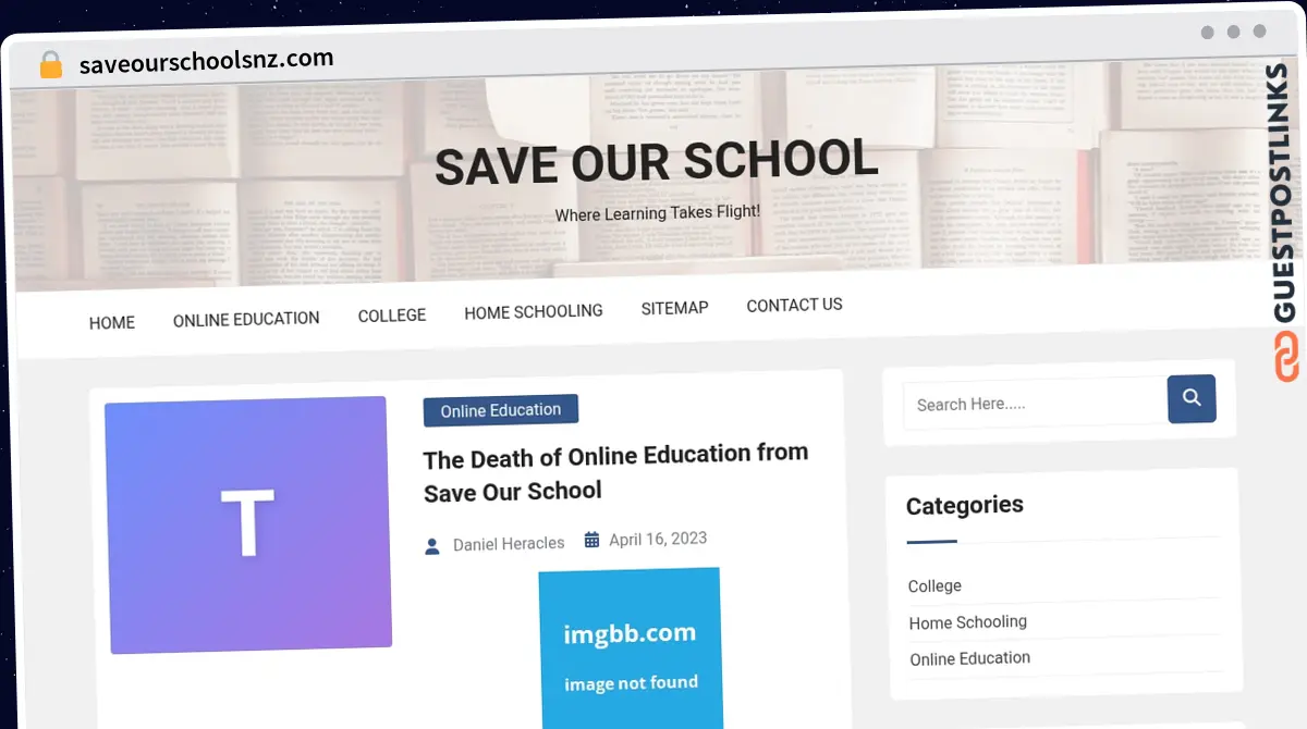 Publish Guest Post on saveourschoolsnz.com