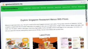 Publish Guest Post on sgrestaurantmenu.org
