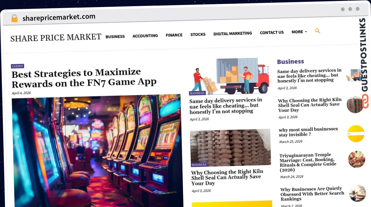 Publish Guest Post on sharepricemarket.com