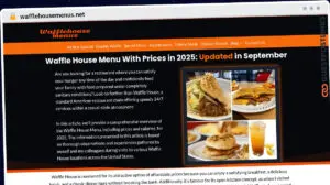 Publish Guest Post on wafflehousemenus.net