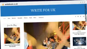 Publish Guest Post on writeforuk.co.uk