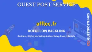 Buy Guest Post on afflec.fr