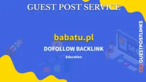 Buy Guest Post on babatu.pl