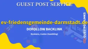 Buy Guest Post on ev-friedensgemeinde-darmstadt.de