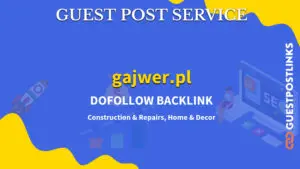 Buy Guest Post on gajwer.pl