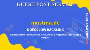 Buy Guest Post on mustma.de