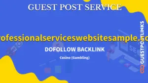 Buy Guest Post on professionalserviceswebsitesample.com