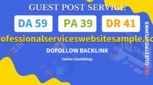 Buy Guest Post on professionalserviceswebsitesample.com