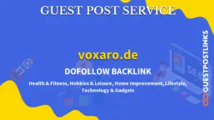 Buy Guest Post on voxaro.de