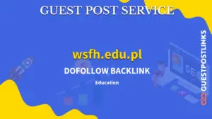 Buy Guest Post on wsfh.edu.pl