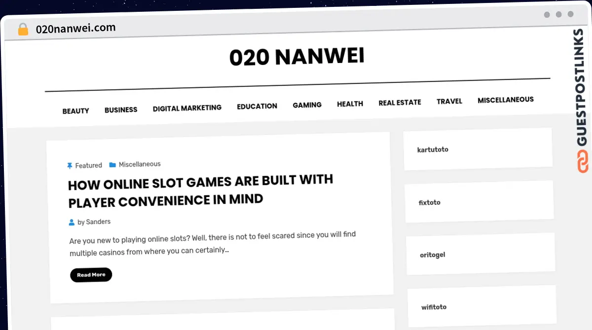 Publish Guest Post on 020nanwei.com