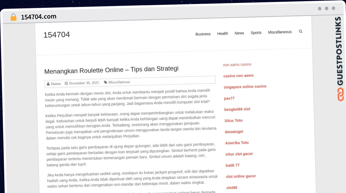 Publish Guest Post on 154704.com
