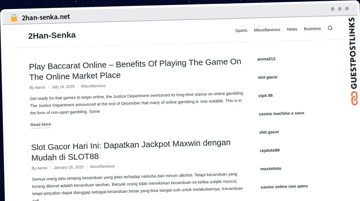 Publish Guest Post on 2han-senka.net