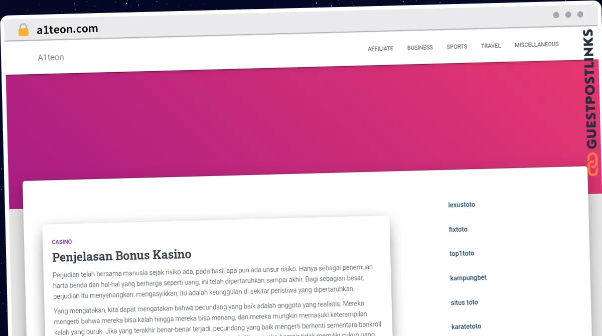 Publish Guest Post on a1teon.com