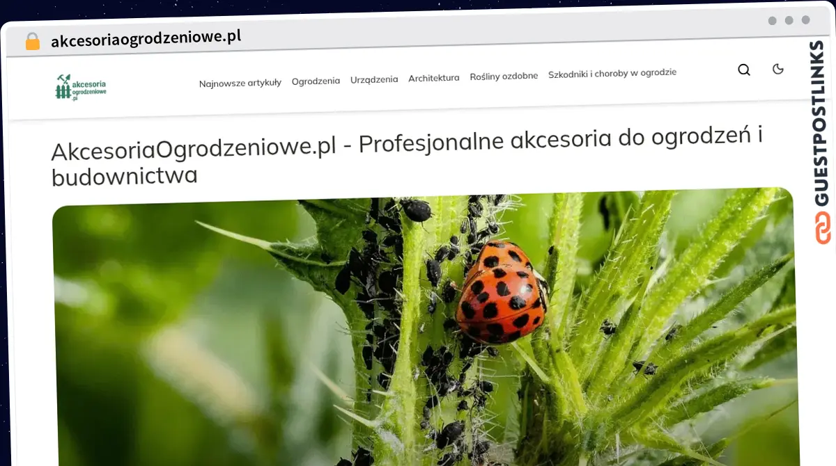 Publish Guest Post on akcesoriaogrodzeniowe.pl