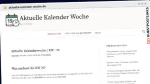 Publish Guest Post on aktuelle-kalender-woche.de