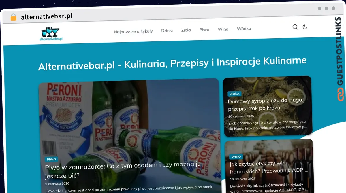 Publish Guest Post on alternativebar.pl