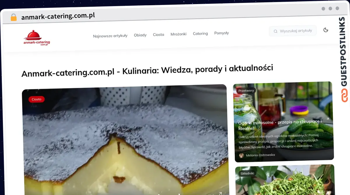 Publish Guest Post on anmark-catering.com.pl