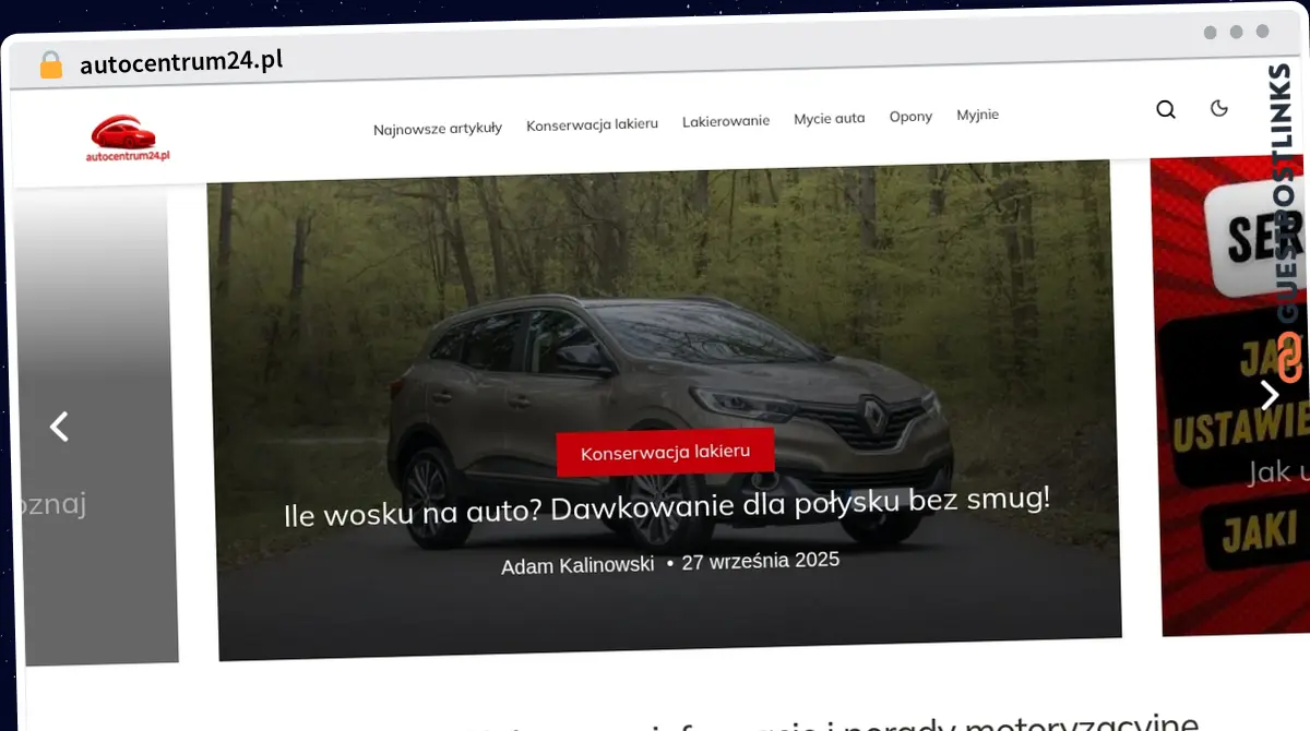 Publish Guest Post on autocentrum24.pl