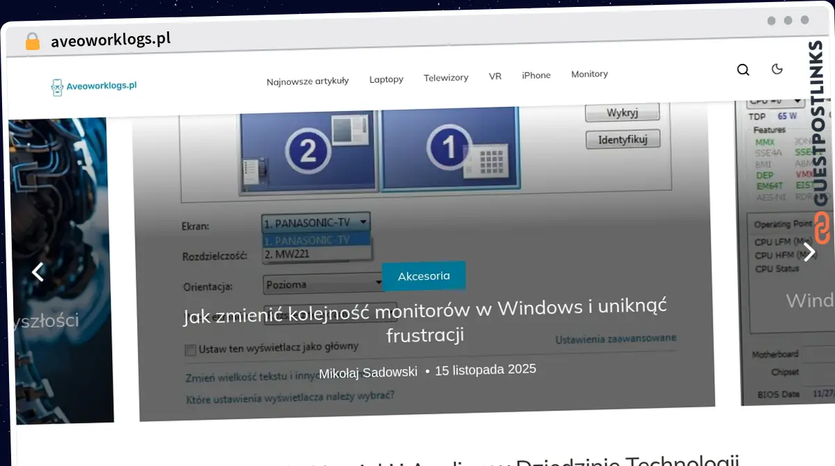 Publish Guest Post on aveoworklogs.pl