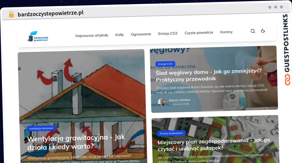 Publish Guest Post on bardzoczystepowietrze.pl