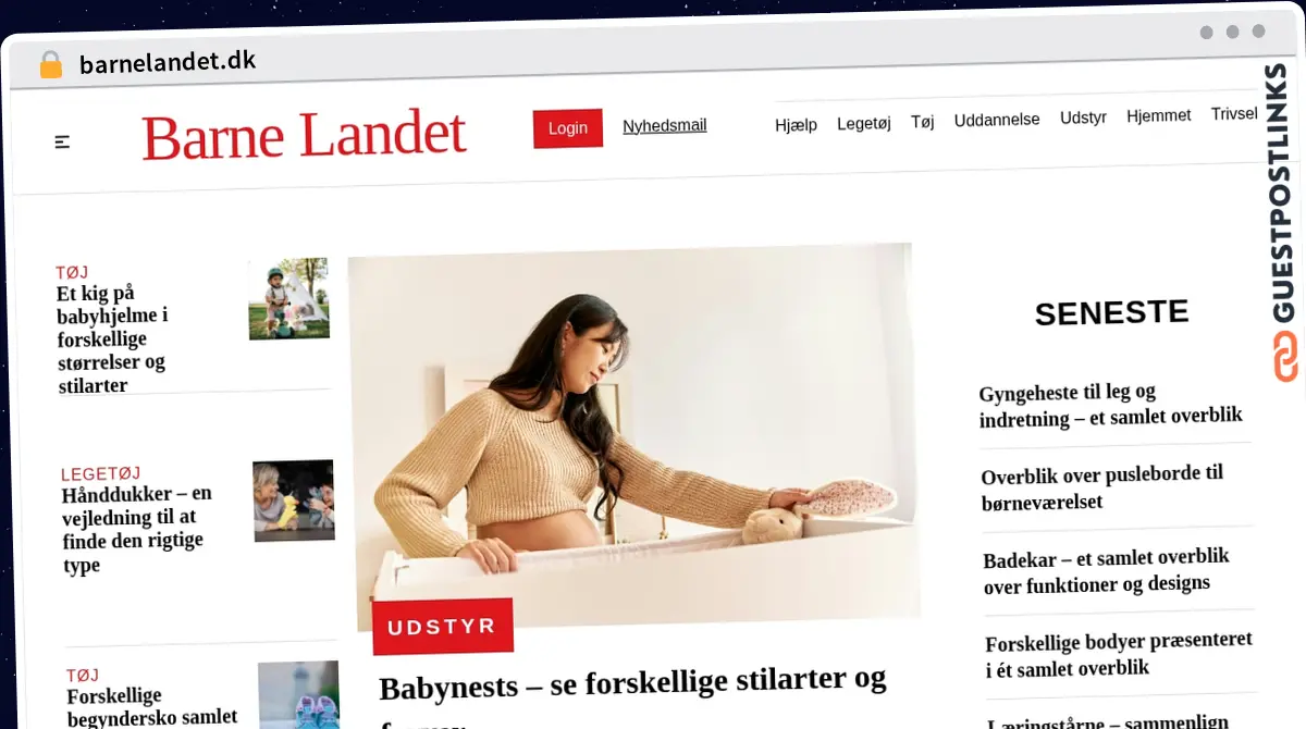 Publish Guest Post on barnelandet.dk