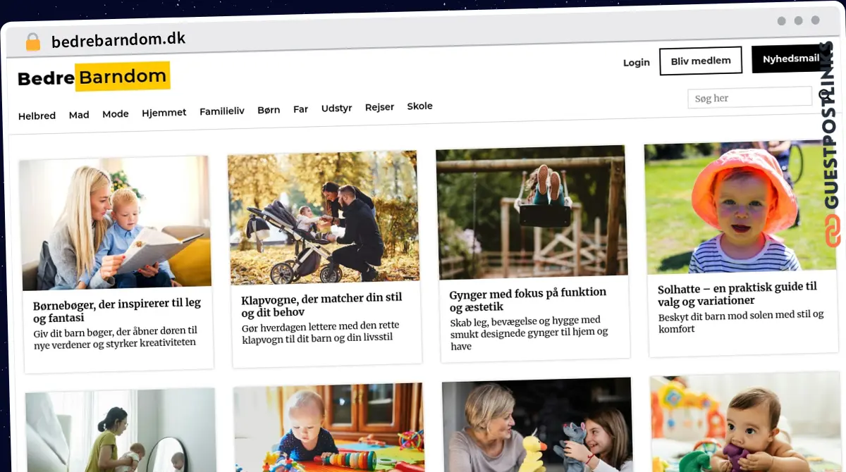 Publish Guest Post on bedrebarndom.dk