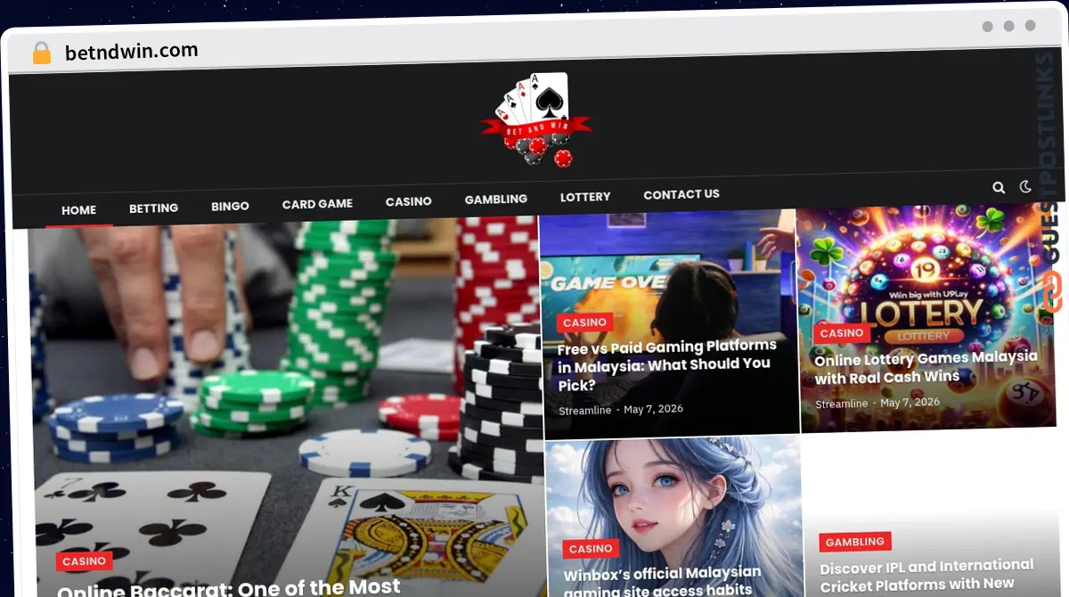 Publish Guest Post on betndwin.com