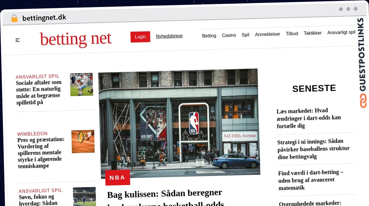 Publish Guest Post on bettingnet.dk