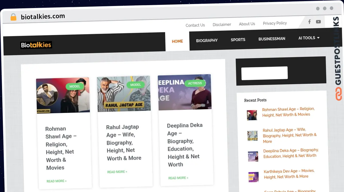 Publish Guest Post on biotalkies.com