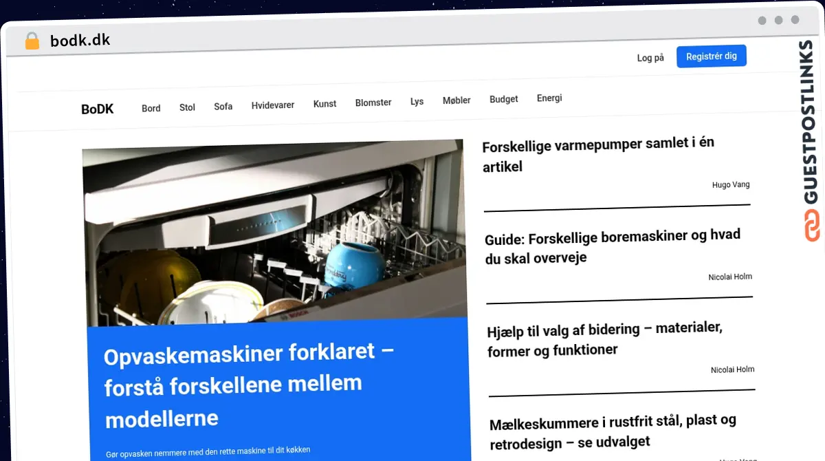 Publish Guest Post on bodk.dk