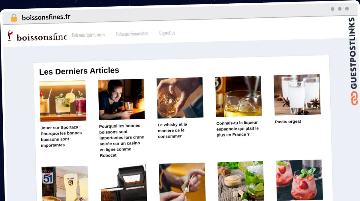 Publish Guest Post on boissonsfines.fr