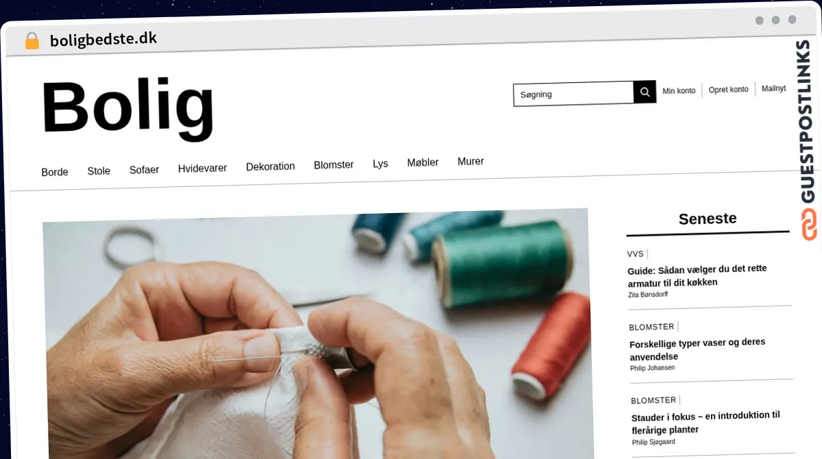 Publish Guest Post on boligbedste.dk