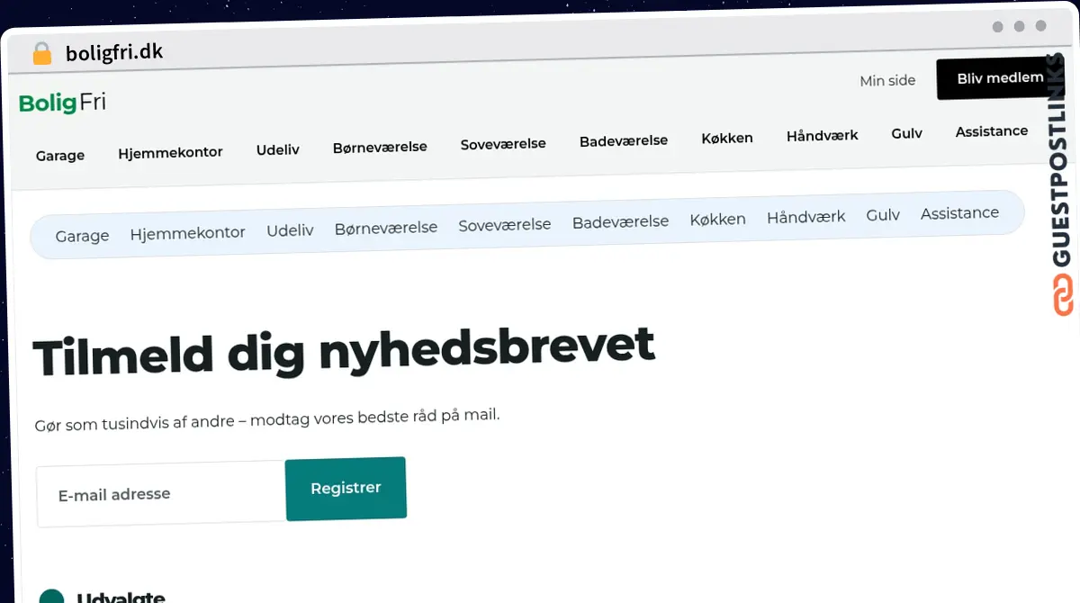 Publish Guest Post on boligfri.dk