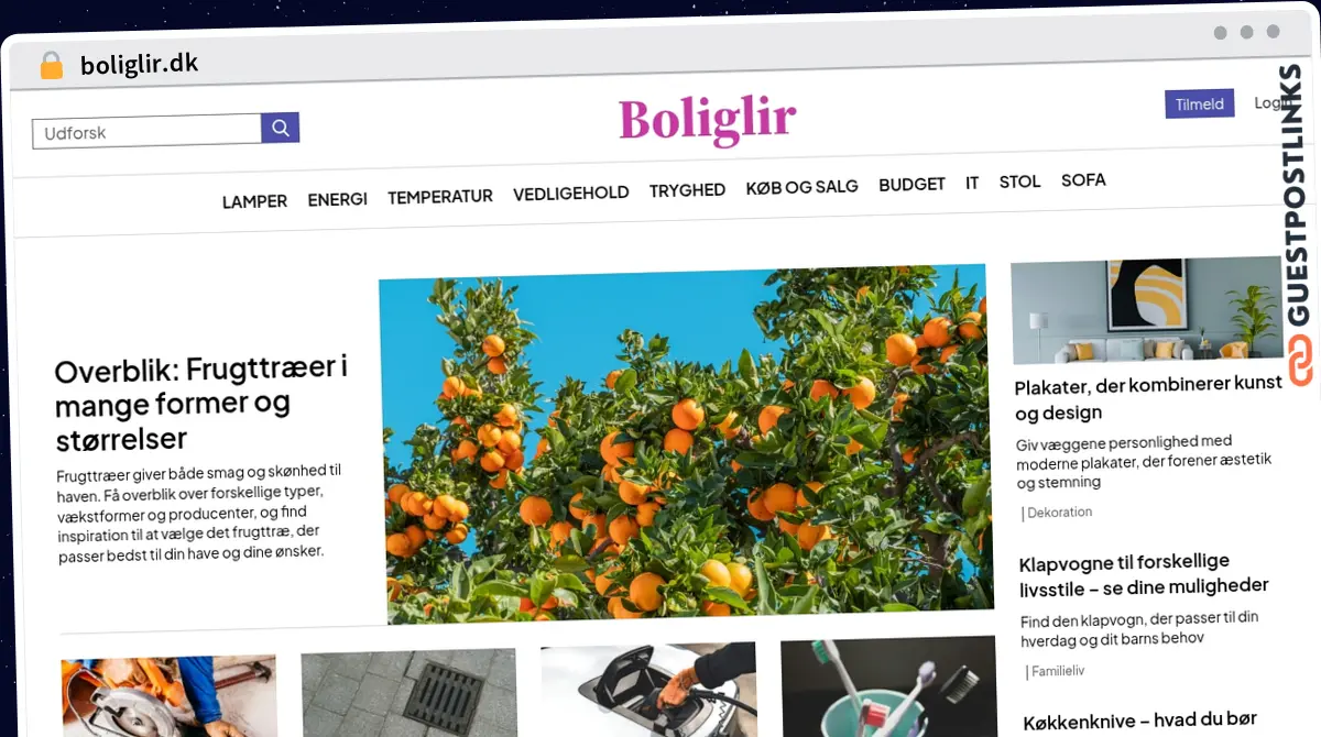 Publish Guest Post on boliglir.dk