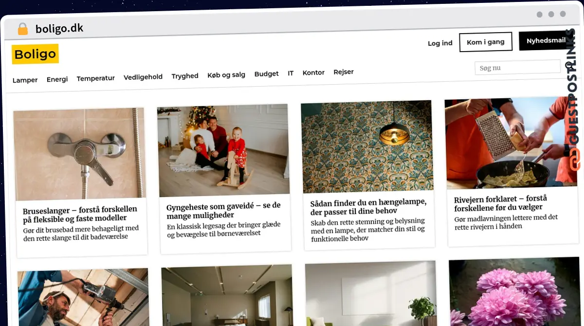 Publish Guest Post on boligo.dk