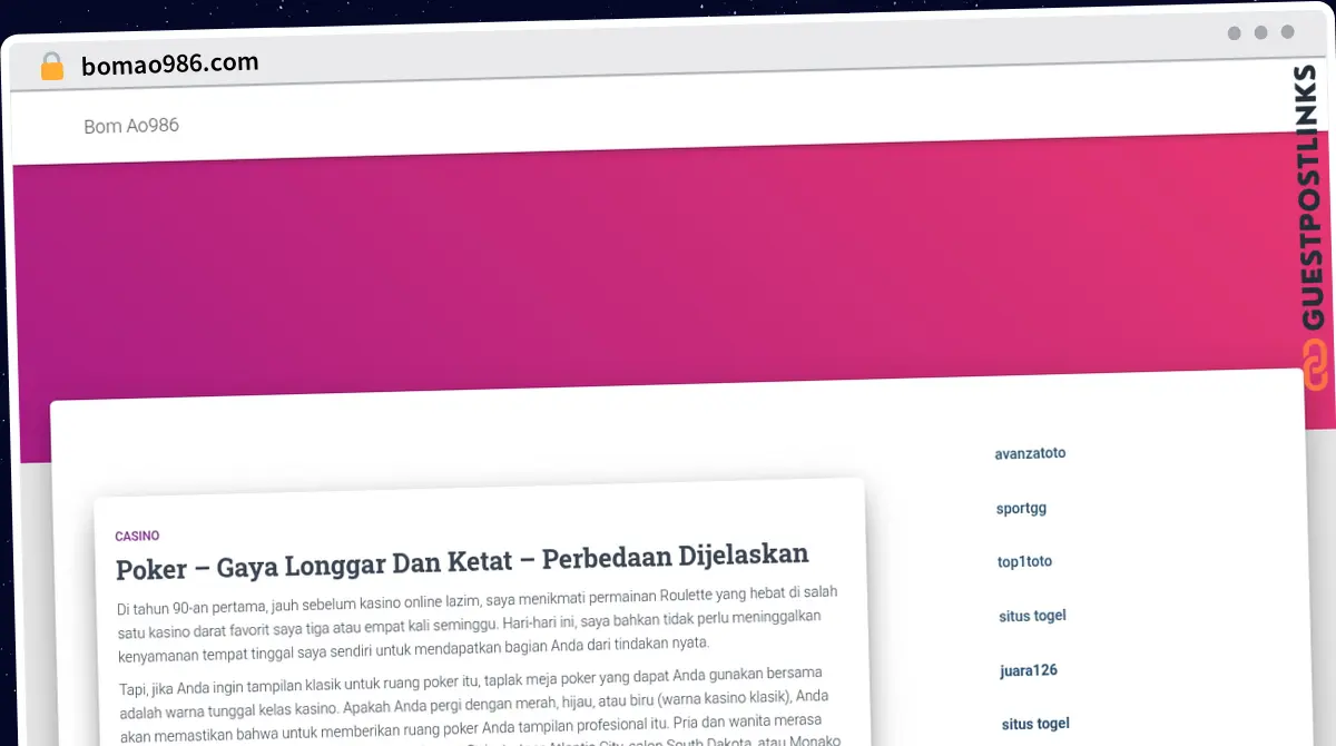 Publish Guest Post on bomao986.com