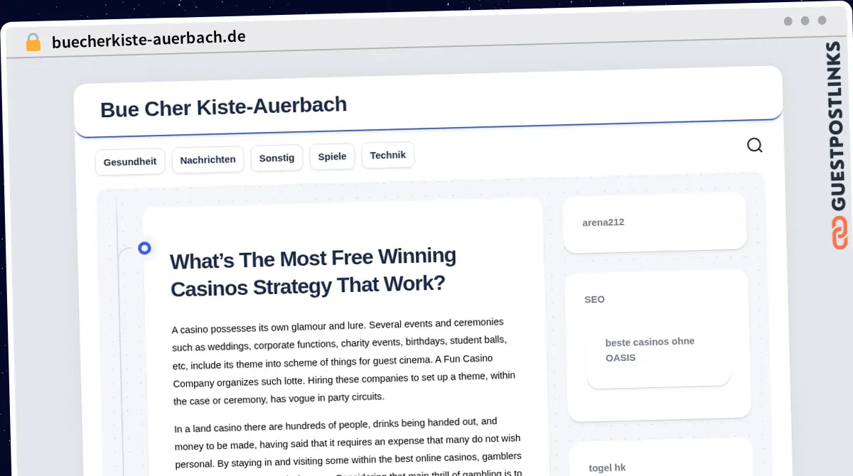 Publish Guest Post on buecherkiste-auerbach.de