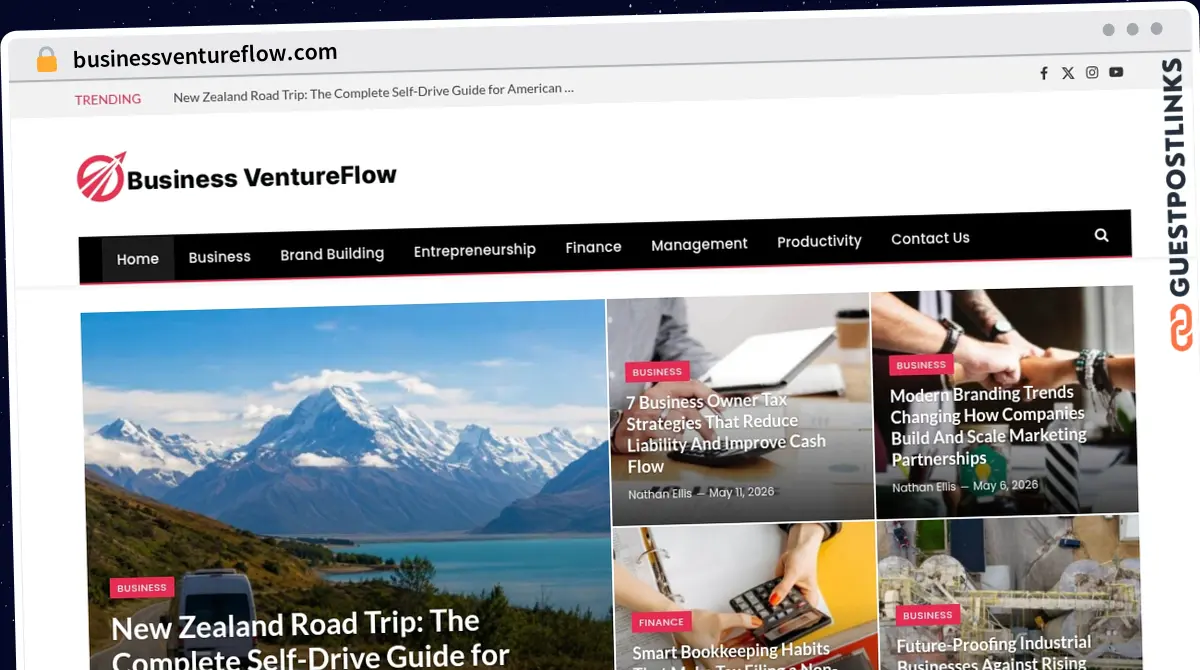 Publish Guest Post on businessventureflow.com